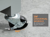 Compact Kitchen Island Cart on Wheels, Rolling Utility Trolley Cart Grey-AS 74493128