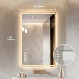 48*32 inch Bathroom Mirror with Led Lights , Anti-Fog Lighted Vanity Mirrors for Wall Mounted, 3 W2709P179149