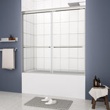 ZNTS Bathtub Bypass shower door, sliding door, with 1/4