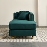 66.9''W Velvet Chaise Lounge,Luxury Modern Chaise Furniture,Tufted Back with 2pcs toss pillows for W579P224636