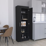 Nepal Pantry Cabinet, Space-Efficient 2-Door Design with Multiple Shelves B070P173198