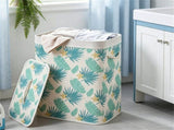 19 Gallon Bamboo Laundry Hamper Lid & Removable Washable Liner, Foldable Dirty Clothes Basket 44636238