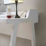 Home office writing desk Ground outlet USB-A ports finished on the back Wooden leg frame B107P302908