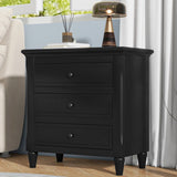 U_STYLE 3-Drawer Nightstand Storage Wood Cabinet WF319366AAB