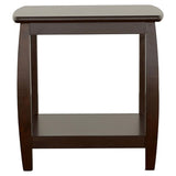 ZNTS Cappuccino Square End Table B062P153617