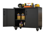 Heavy-Duty Metal Garage Storage Cabinet with Wheels - Sturdy and Durable Tool Storage Cabinet for T2398P223005