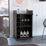Bar Cart Baltimore, Six Wine Cubbies, Carbon Espresso Finish B092122863