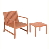 Summer - 2-Piece Indoor/Outdoor Furniture set 1 Chairs & 1 Coffee Tables Waterproof PP Material W3450P323301