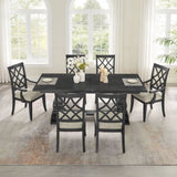 Wooden Frame Upholstered Dining Chairs set of 2,Mid Century Retro Chairs Comfor Kitchen Chairs for W2582P205386