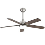 42 Inch Ceiling Fan 5 Blades Noiseless Reversible Dc Motor Remote Control With Led Light W882P254259