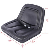 ZNTS Deluxe Mower Tractor Seat Compatible with John Deere, Kubota, Allis-Chalmers, Bobcat, Case-IH, Ford W46577683