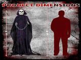 6ft Halloweenations Outdoor Life Size Animatronics Grim Reaper with Chain, Sound-Actived Party 38266016