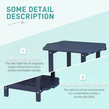 2-Tier Side Table, HDPE Adirondack Table Patio Side Table, Weather Resistant End Table Small 43896743
