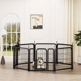 ZNTS Dog Playpen Outdoor, 8 Panel Dog Fence 31.'' Pet Pen for Small Dogs Pet Exercise Pen for W1162P189319