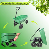 Folding car Poly Garden dump truck with steel frame, 10 inches. Pneumatic tire, 300 lb capacity body W22721201