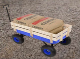Heavy Duty Steel Wooden Side Support Cargo Wagon with 10" All-Terrain Air Tires, Up to 220lb Load 32834539