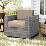 Fully Assembled Patio Chair with Cushions B120P143955