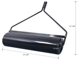 Durable Iron Garden Lawn Roller with Large 26Gal 220 lb load capacity, 40" width, ATV tow-behind, W465P234492