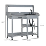 Garden Work BenchOpen Shelf Storage 38920001