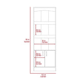 Durango Bookcase, Three Shelves, Double Door Cabinet B128P148910