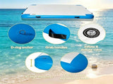 10 X 7ft Large Inflatable Floating Dock Mat Raft Island with Air Pump And Backpack for Pool Beach 11557308