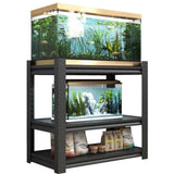 40-50 Gallon Fish Tank Stand - Metal Aquarium Stand, 31.5 "L x 18 "W x 34"H Adjustable Heavy Duty T2398P211225