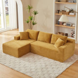 L-Shaped Cloud Sectional Sofa with Deep Seat,No Assembly Required,Modular Couches Sleeper for Living W2339P331509
