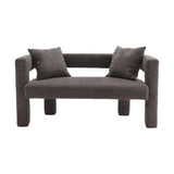COOLMORE Modern Chenille Loveseat Sofa , Comfy Upholstered 2-Seater Sofa, Small Loveseat Accent W395P224842