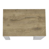 Harlan Kitchen Island, Counter Height Table Top with 3-Side Shelf B128P148714