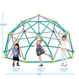 13ft Geometric Dome Climber Play Center, Kids Climbing Dome Tower , Rust & UV Resistant Steel N710P261138F