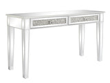 106*38*76cm Modern Mirror Two-Pump Computer Table Silver 76819438
