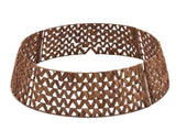 Handcrafted Openwork Woven Hyacinth Wicker Christmas Tree Collar - Rattan Xmas Tree Skirt & Stand 55437272