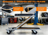 36" 2-in-1 Mechanic Creeper Seat with 360&deg Swivel Casters, Heavy Duty Metal Frame Auto Repair 16845024