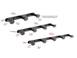 Towel Hook Matte Black Stainless Steel Towel Robe Coat Rack Rows of Four Hooks Bathroom Accessories 28224755