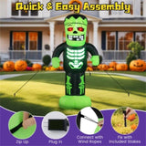 LED-Lit Inflatable Frankenstein - 90s Fast Inflation Waterproof Outdoor Halloween Decor with 19029037