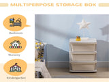 Kids Storage Unit Dresser-Cream White 80617431