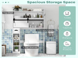 Toilet Storage Cabinet White 14408836