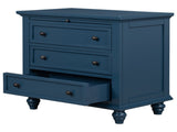 3-Drawer Storage Wood Cabinet, End Table with Pull out Tray 66934362