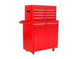 Rolling Tool Chest, 5-Drawer Tool Box Organizer w/Lockable Wheels Sliding Drawers Detachable Top W110265911