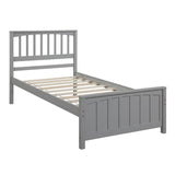 Wood Platform Bed Twin size Platform Bed, Gray 53425771
