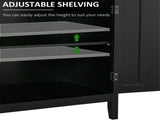Sideboard Buffet Cabinet, Coffee Bar with 2 Doors & Adjustable Shelves, Console Table for Kitchen, 82698564