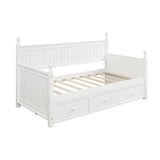 Wood Daybed with Three Drawers ,Twin Size Daybed,No Box Spring Needed ,White 78841102