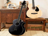 GMB101 4 string Electric Acoustic Bass Guitar w/ 4-Band Equalizer EQ-7545R Black 88915173