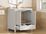 24 Inches Bathroom Vanity with Sink Combo, Modern Bathroom Vanity with Single Faucet Hole, Textured N817P339017K