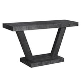 60 Inches Vintage Distressed Wood Entryway Bench with 2-Tier Solid Wood Veneer Storage Cabinet, 59018990
