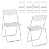 ZNTS 6 Pack Plastic Folding Chairs, Lightweight Stackable Commercial Chairs, Portable Event Seats Indoor 33414404