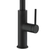 DAX Single Handle Pull Down Kitchen Faucet Matt Black Finish B2702P227004