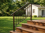 Outdoor 3 Level Iron Handrail Copper 60429140