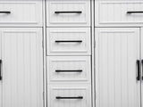 56.5'' Kitchen Island with Drop Leaf, Power Outlet, Embossed Vertical Stripe Rolling Kitchen Cart on 97642031
