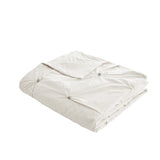 Full/Queen 3 Piece Elastic Embroidered Cotton Duvet Cover Set B03596515